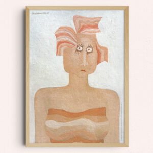 Miklós Jakobovits | Portrait in Rot, 1973